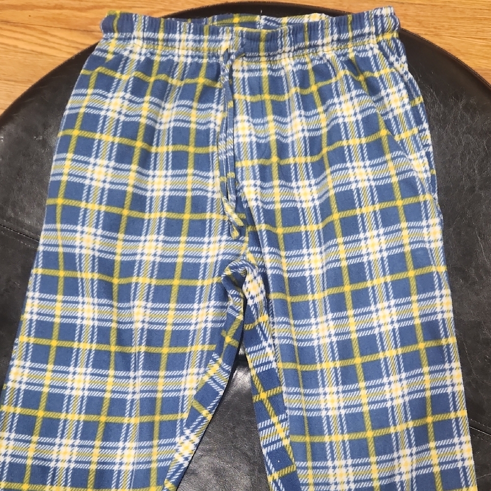 Plaid Bottoms in Blue and Yellow